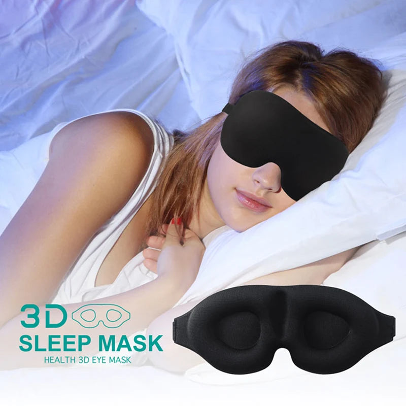 3D Sleep Mask — Total Blackout, Zero Eye Pressure