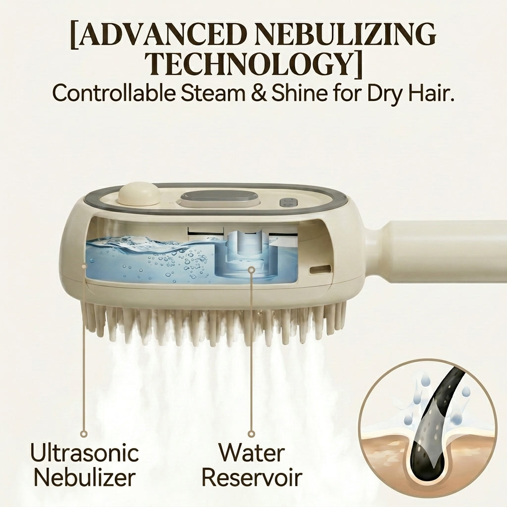 3-in-1 Mist Hair Brush