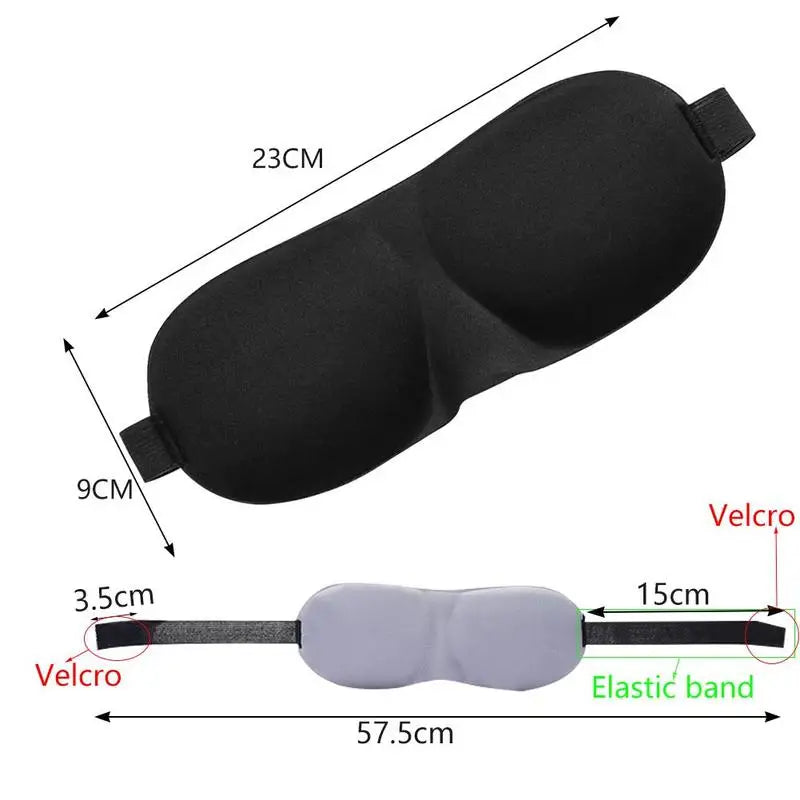 3D Sleep Mask — Total Blackout, Zero Eye Pressure