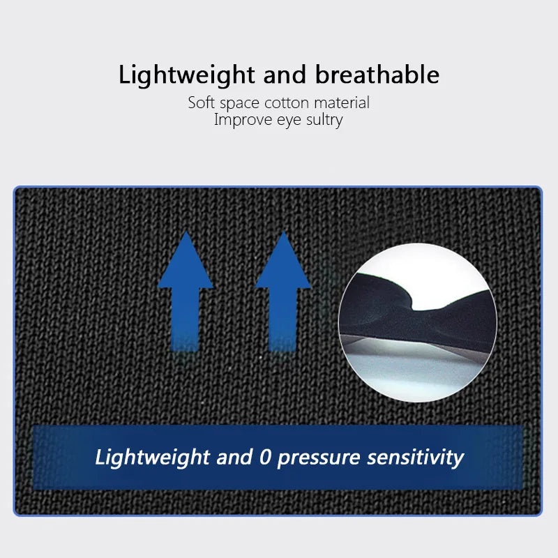 3D Sleep Mask — Total Blackout, Zero Eye Pressure