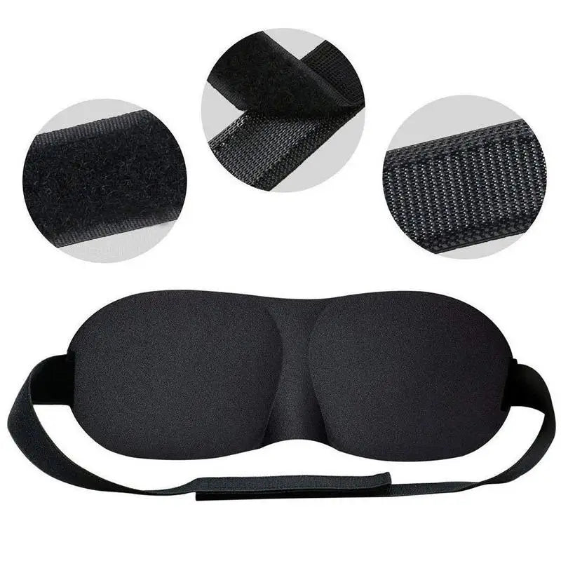 3D Sleep Mask — Total Blackout, Zero Eye Pressure